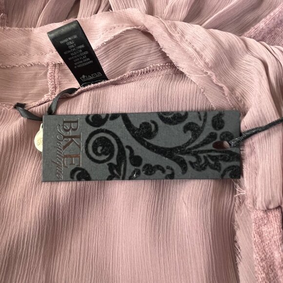 BKE Boutique Buckle Blouse Womens Medium Purple Wool Blend New - Picture 8 of 10